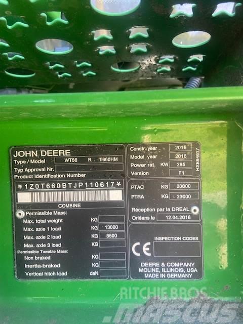 John Deere T660 HM Mietitrebbiatrici