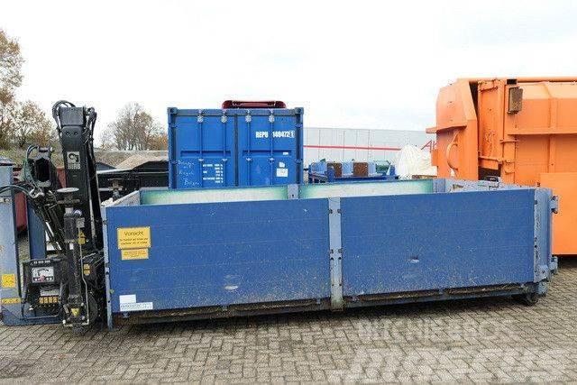  Abrollcontainer, Kran Hiab 099 BS-2 Duo Camion con gancio di sollevamento