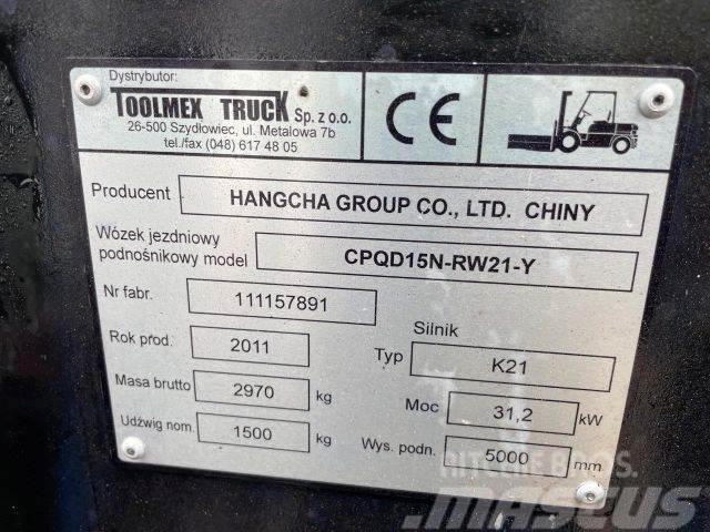 Hangcha 15N stapler,vin 891 Carrelli elevatori GPL