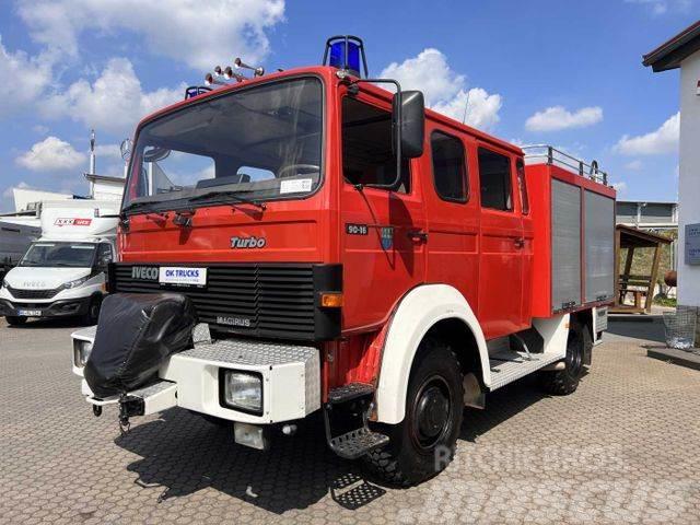 Iveco 90-16 AW 4x4 LF8 Feuerwehr Standheizung 9 Sitze Camion altro