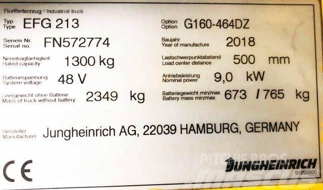 Jungheinrich EFG213 - 4640MM HUBHÖHE - BATTERIE 2021 - 100% Carrelli elevatori-Altro