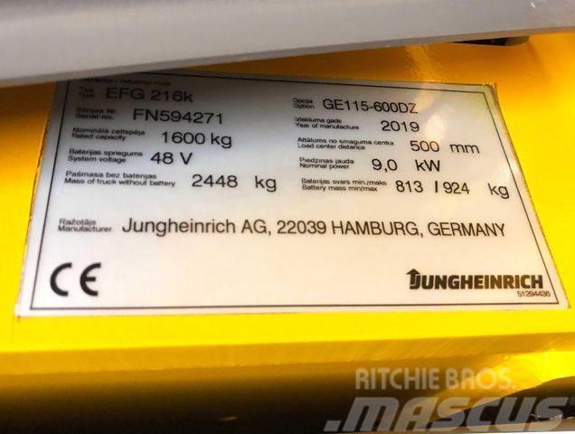 Jungheinrich EFG216k - 6 M HUBHÖHE - BATTERIE 84% -NEUWERTIG Carrelli elevatori-Altro