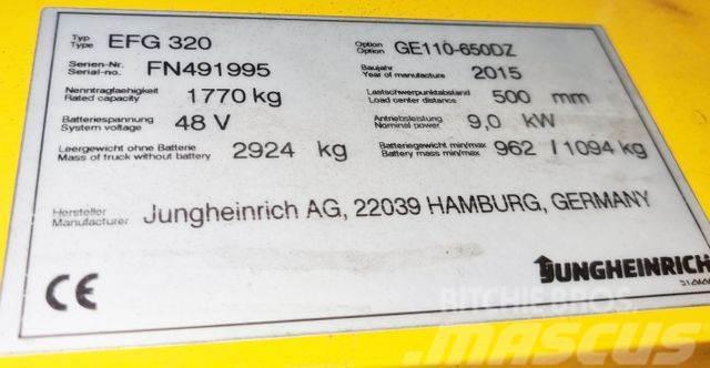 Jungheinrich EFG320 - 6.5 M HUBHÖHE -TRIPLEX - BATTERIE 82% Carrelli elevatori-Altro