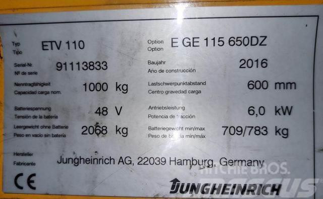 Jungheinrich ETV 110 - TRIPLEX - 6.500MM HUBHÖHE - NEUWERTIG Carrello retrattile
