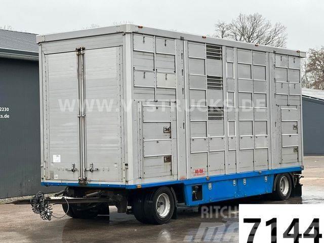 KA-BA 4.Stock Anhänger Aggregat, Tränke, Hubdach Rimorchi per trasporto animali