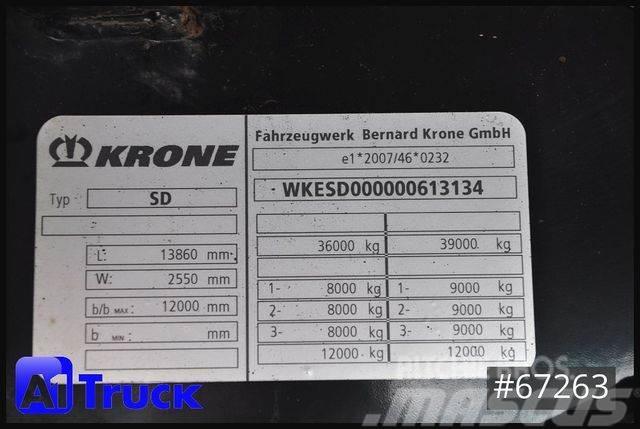 Krone SDK 27, Koffer, 1 Vorbesitzer, TÜV 08/2024 Semirimorchi a cassone chiuso