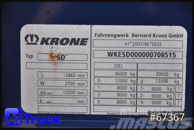 Krone SDK 27, Koffer, Doppelstock, 112762km Semirimorchi a cassone chiuso