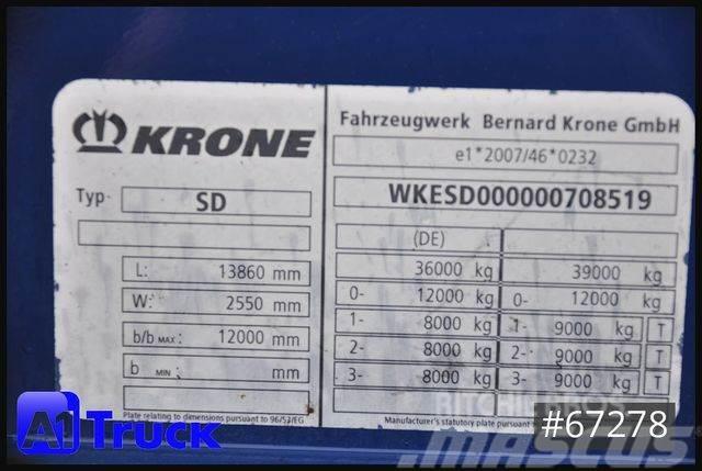 Krone SDK 27, Koffer, Doppelstock, 1 Vorebsitzer Semirimorchi a cassone chiuso