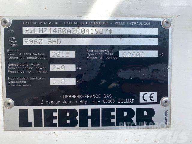Liebherr R960 SHD ** BJ. 2015* 10.000H/Klima/ZSA/TOP Zust Escavatori cingolati