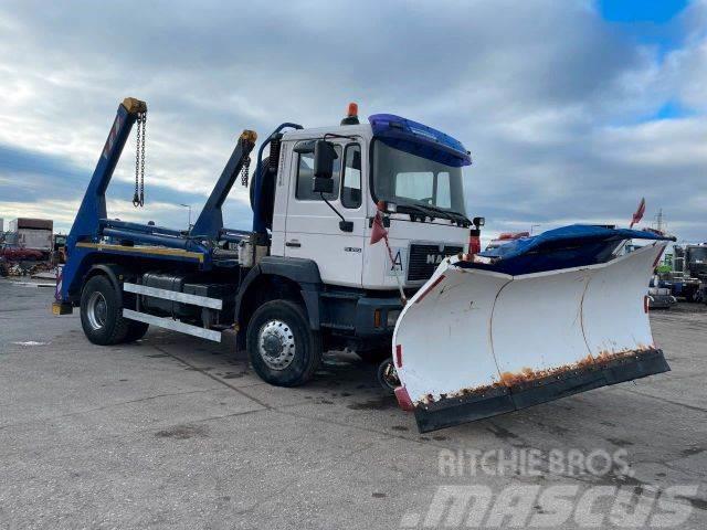 MAN 19.293 4X4 snowplow, for containers vin 491 Autocarro spazzatrice