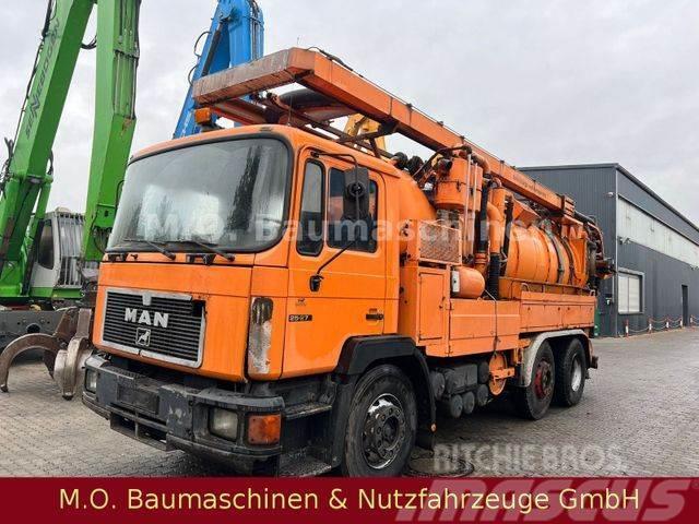 MAN 25.270 / Müller Saug u. Spühlwagen / 12.000 L / Camion autospurgo