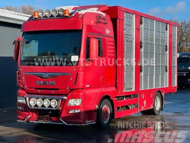 MAN TGX 18.580 Euro 6 3.Stock FINKL Hubdach,Tränke Camion per trasporto animali