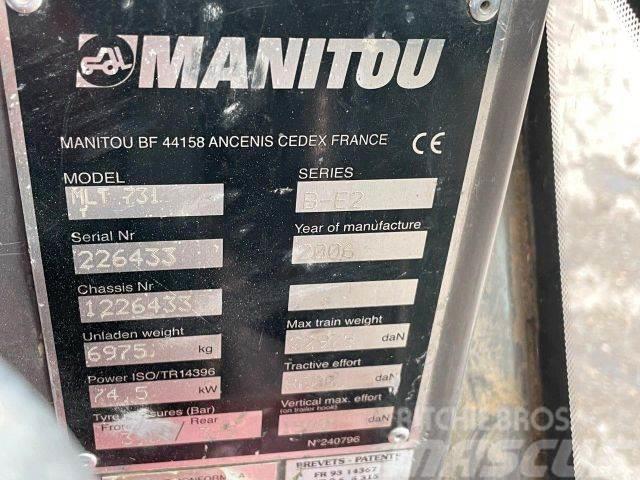 Manitou MTL731 frontloader 4x4 VIN 433 Pale gommate