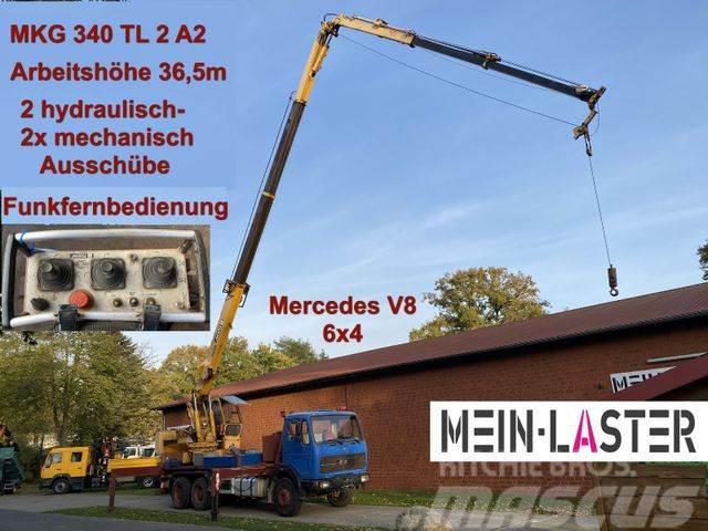 Mercedes-Benz 2622 V8 6x4 MKG 340 T2A2 36,5m Seilwinde Funk Autogru