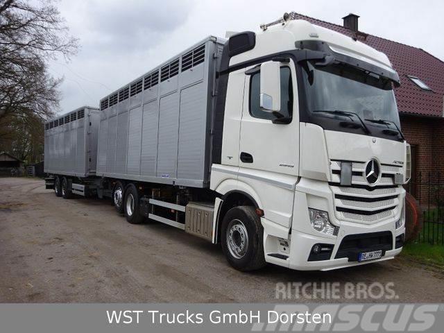 Mercedes-Benz Actros 2545 L BDF Menke Einstock &quot;Neu&quot; M Camion per trasporto animali