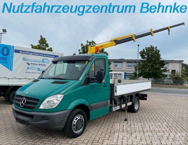 Mercedes-Benz Sprinter 519 CDI Pritsche / Hyva Kran 4,2m=600kg Pick up/Fiancata ribaltabile