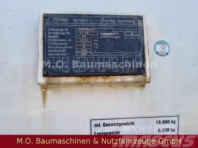  Saugwagenanhänger / Tollense TH 93 / 14.000 L Rimorchi cisterna
