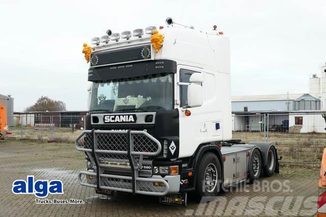 Scania R 164 6x2, V8, Hydraulik, ADR, Klima,Lampenbügel Motrici e Trattori Stradali