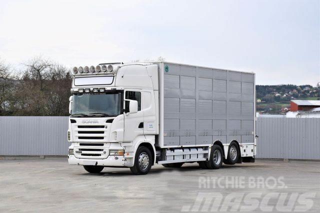 Scania R 500 TIERTRANSPORTWAGEN 7,10m / 4STOCK Camion per trasporto animali