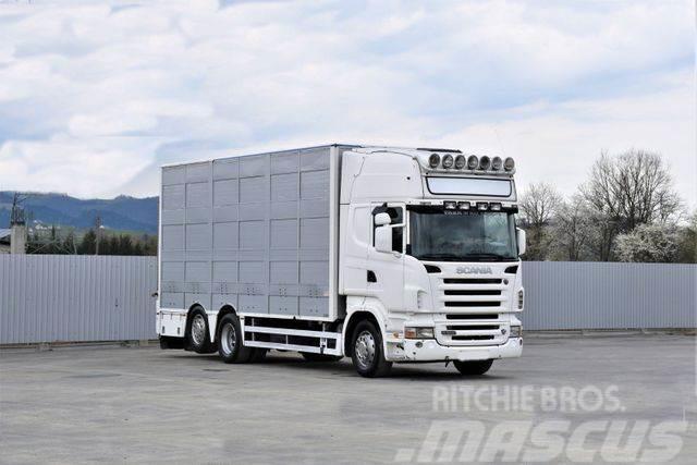 Scania R 500 TIERTRANSPORTWAGEN 7,10m / 4STOCK Camion per trasporto animali