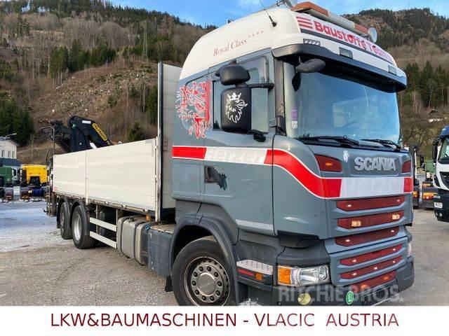 Scania R410 mit Kran Palfinger PK20002EH Camion con sponde ribaltabili