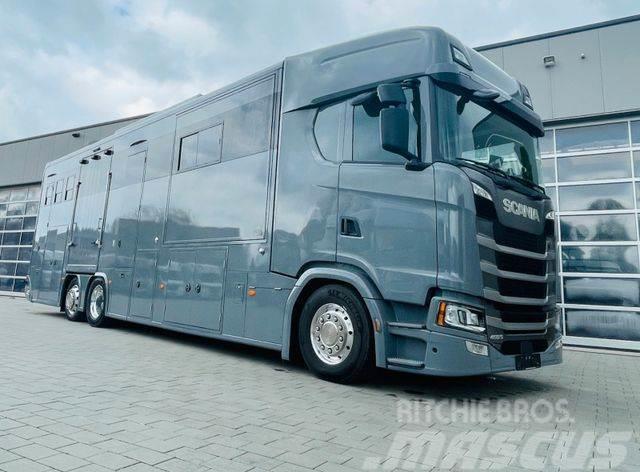 Scania S 450 Doppel Pop-out Pop-Up Pferdetransporter Camion per trasporto animali