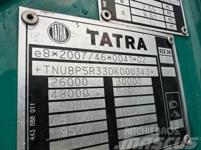 Tatra woodtransporter 6x6, crane + R.CH trailer vin343 Gru per tutti i terreni