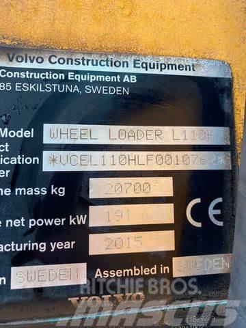 Volvo L110H *BJ. 2015 *15949 H/Klima/*TOP* Pale gommate