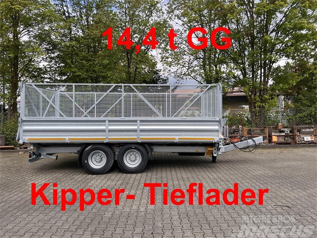 Möslein TTD 14 5,70 m 14 t Tandem- Kipper Tieflader 5,70 Rimorchi ribaltabili