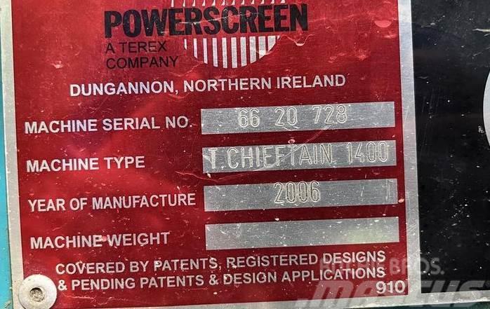 Powerscreen Chieftain 1400 Vagli vibranti