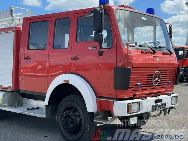 Mercedes-Benz LK 1222 4x4 Ziegler Feuerwehr 1620 L. Tank+Pumpe Camion cassonati
