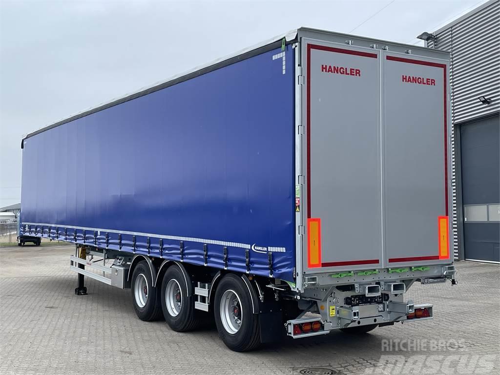 Hangler 3-aks 45-tons gardintrailer truckbeslag Semirimorchi tautliner