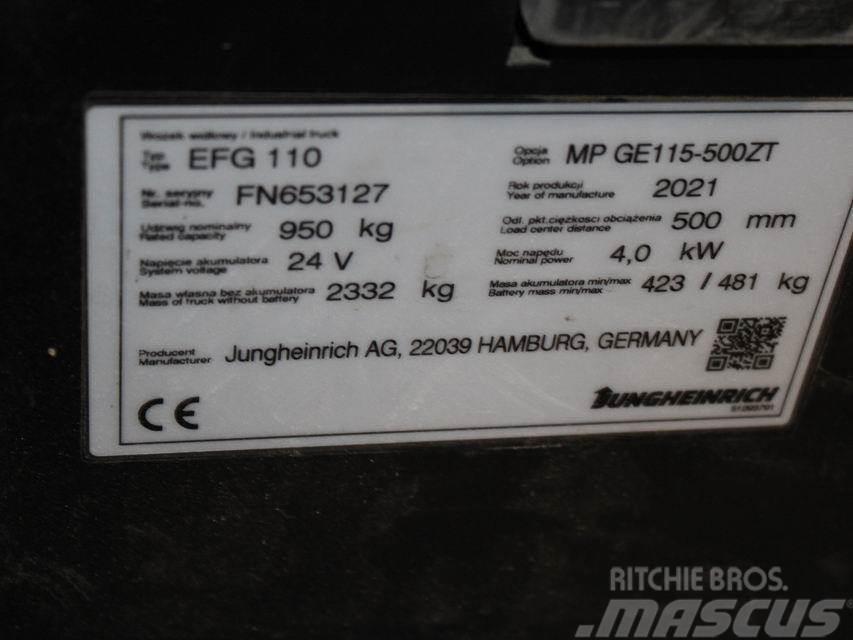 Jungheinrich EFG 110 MP GE115-500ZT Carrelli elevatori elettrici