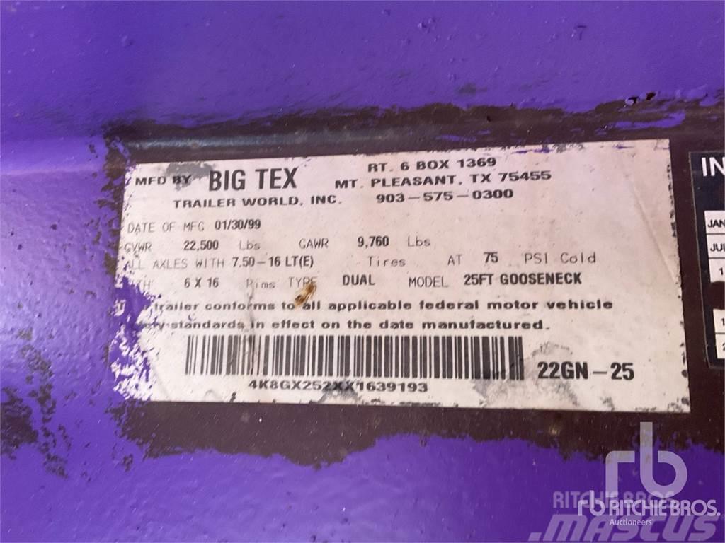 Big Tex 25 ft T/A Gooseneck Caricatore basso