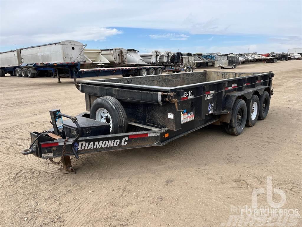 Diamond C 16 ft Tri/A Dump Rimorchio per il trasporto di veicoli