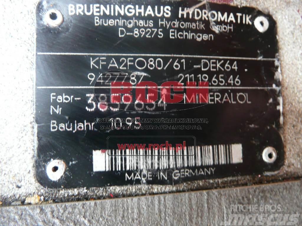 Brueninghaus Hydromatik KFA2F080/61-DEK64 9427787 211.19.65.46 Componenti idrauliche