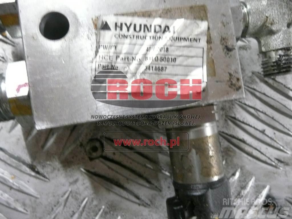 Hyundai 81LQ-50010 3414687 3414686 + 3036401 24VDC 30OHM - Componenti idrauliche
