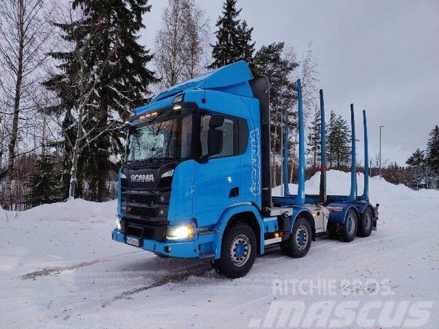 Scania R 730 B8x4NZ, Korko 1,99% Camion trasporto legname
