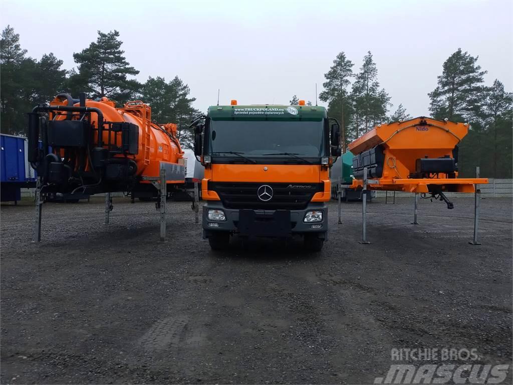MB Trac ACTROS 2636 6x4 WUKO + MUT SAND MACHINE FOR CHANNE Lame spazzaneve e aratri