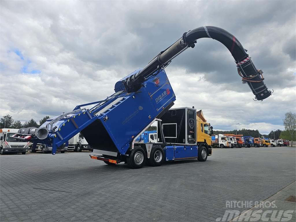 Scania DISAB ENVAC Saugbagger vacuum cleaner excavator su Camion dei rifiuti