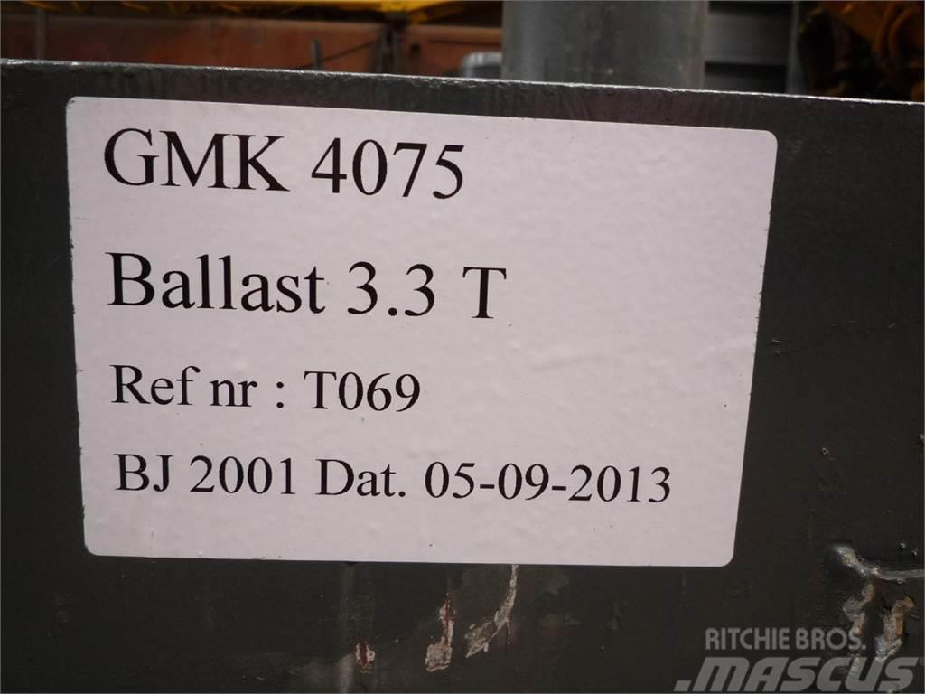 Grove GMK 4075 counterweight 3,3 ton Parti e equipaggiamenti per Gru