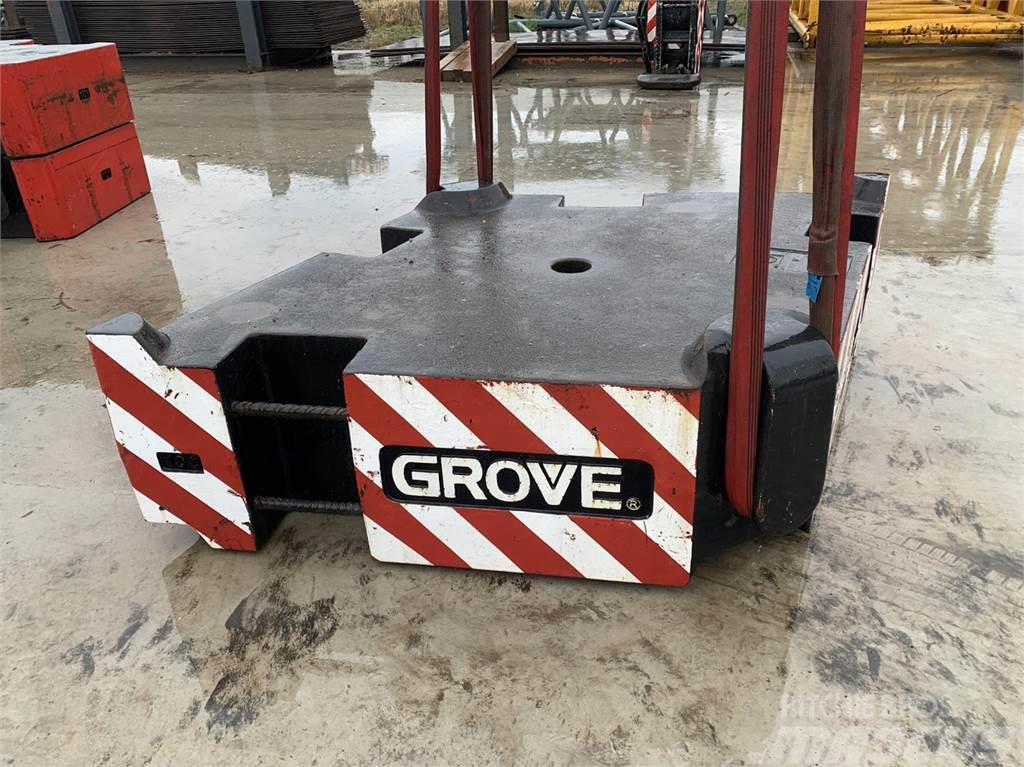 Grove GMK 6400 counterweight 10 ton Parti e equipaggiamenti per Gru