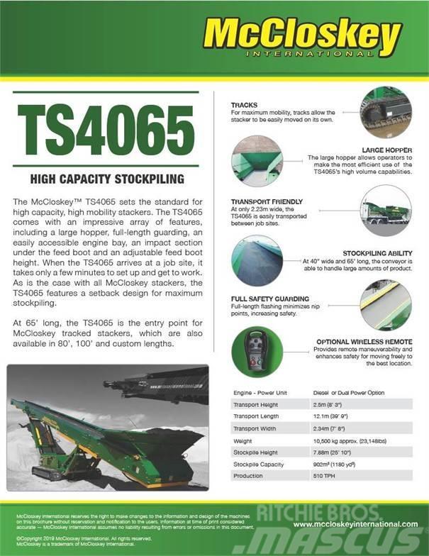 McCloskey TS4065 Nastri trasportatori