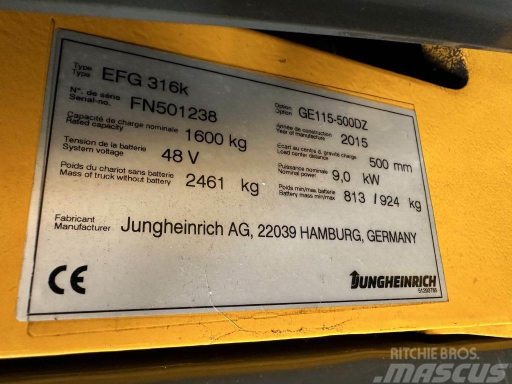Jungheinrich EFG 316k - TRIPLEX 5 m Carrelli elevatori elettrici