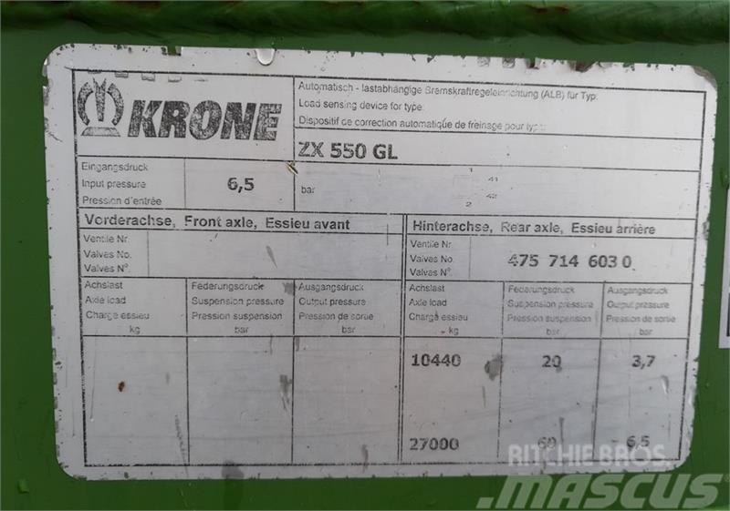 Krone ZX 550 GL Rimorchi multiuso