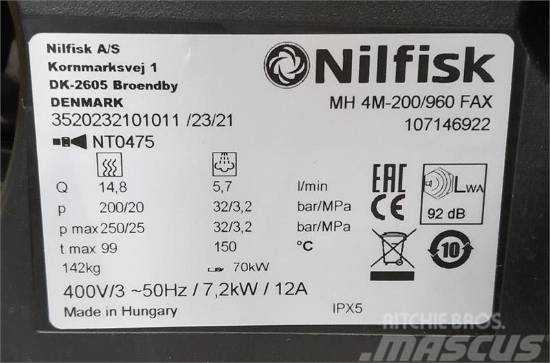 Nilfisk 200/960 FAX Impianti di lavaggio ad alta pressione